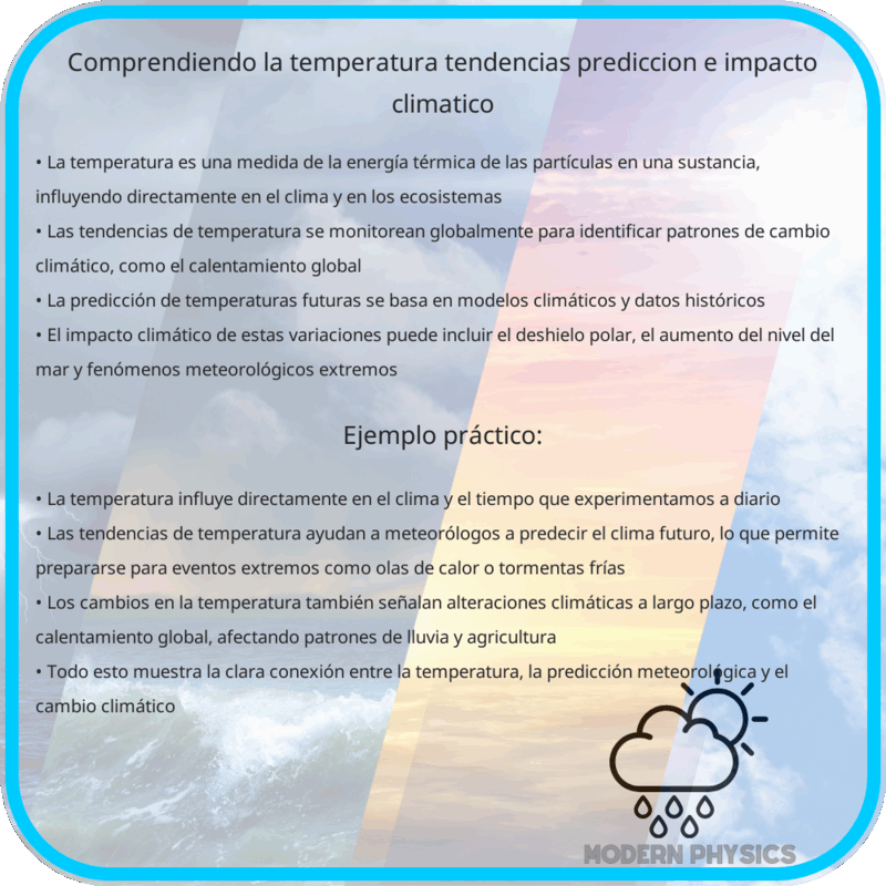 Comprendiendo la Temperatura: Tendencias, Predicción e Impacto Climático