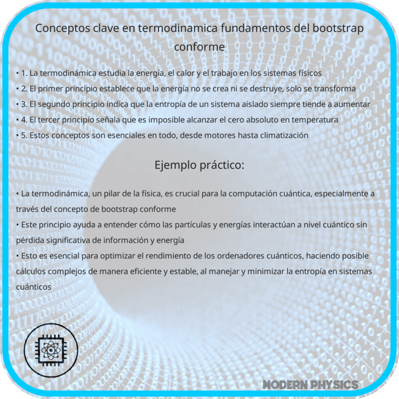 Conceptos Clave en Termodinámica: Fundamentos del Bootstrap Conforme