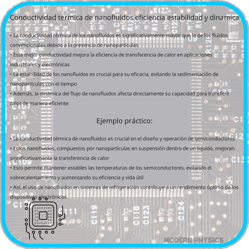 Conductividad Térmica de Nanofluidos | Eficiencia, Estabilidad y Dinámica