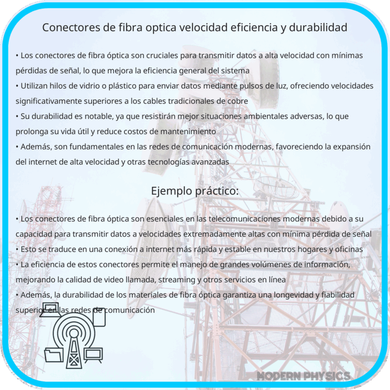 Conectores de Fibra Óptica | Velocidad, Eficiencia y Durabilidad