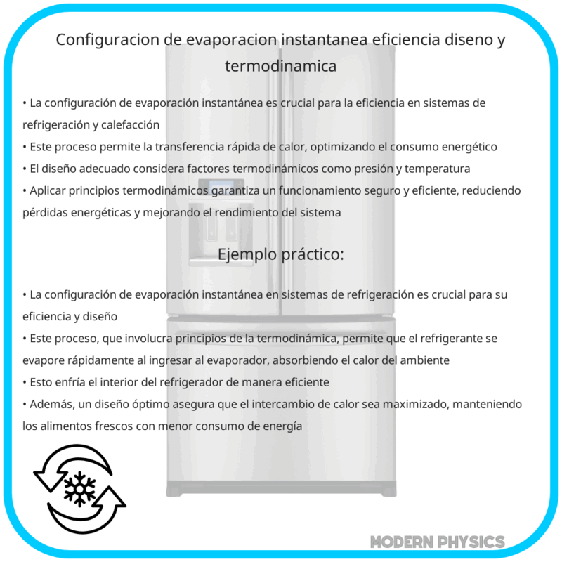 Configuración de Evaporación Instantánea | Eficiencia, Diseño y Termodinámica