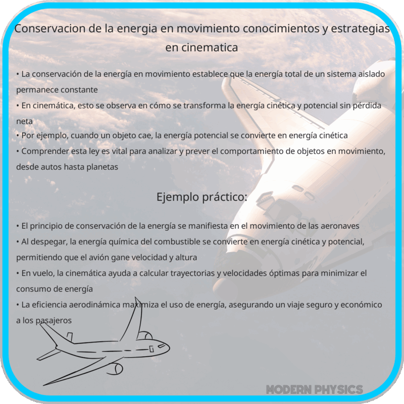 Conservación de la Energía en Movimiento | Conocimientos y Estrategias en Cinemática