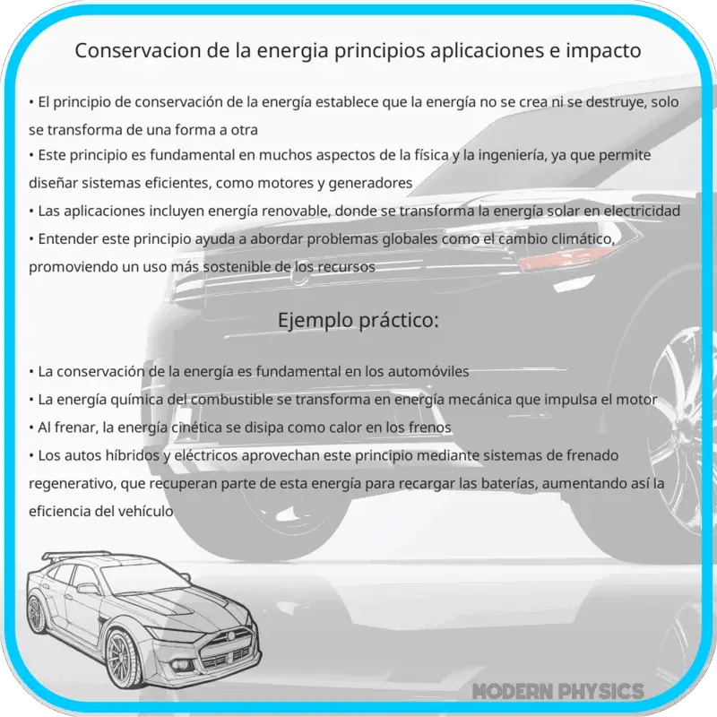 Conservación de la Energía | Principios, Aplicaciones e Impacto
