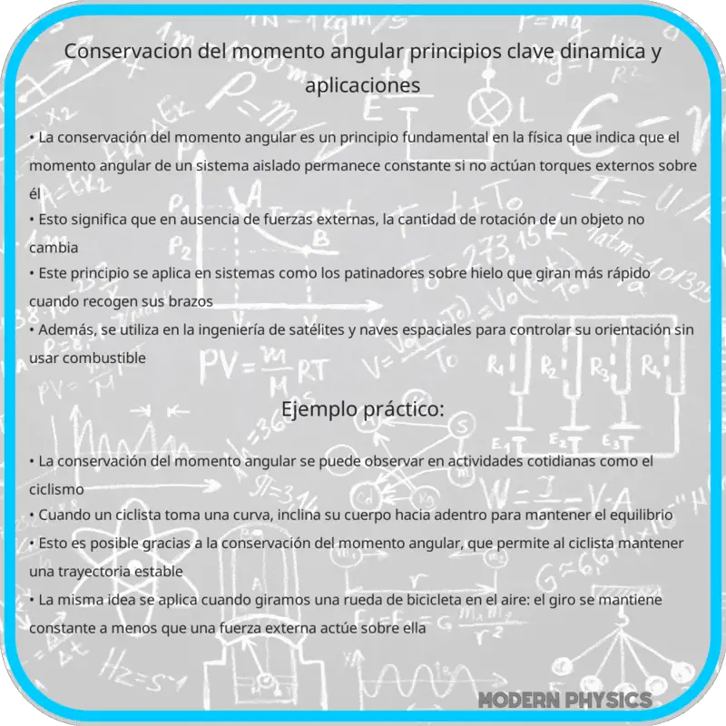 Conservación del Momento Angular: Principios Clave, Dinámica y Aplicaciones