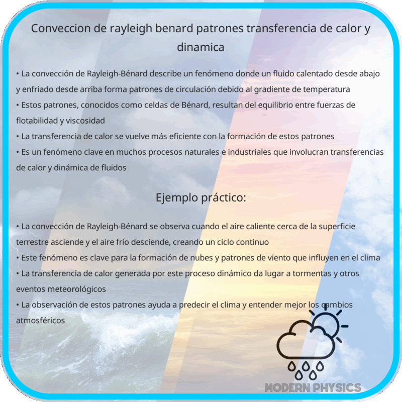 Convección de Rayleigh-Bénard | Patrones, Transferencia de Calor y Dinámica