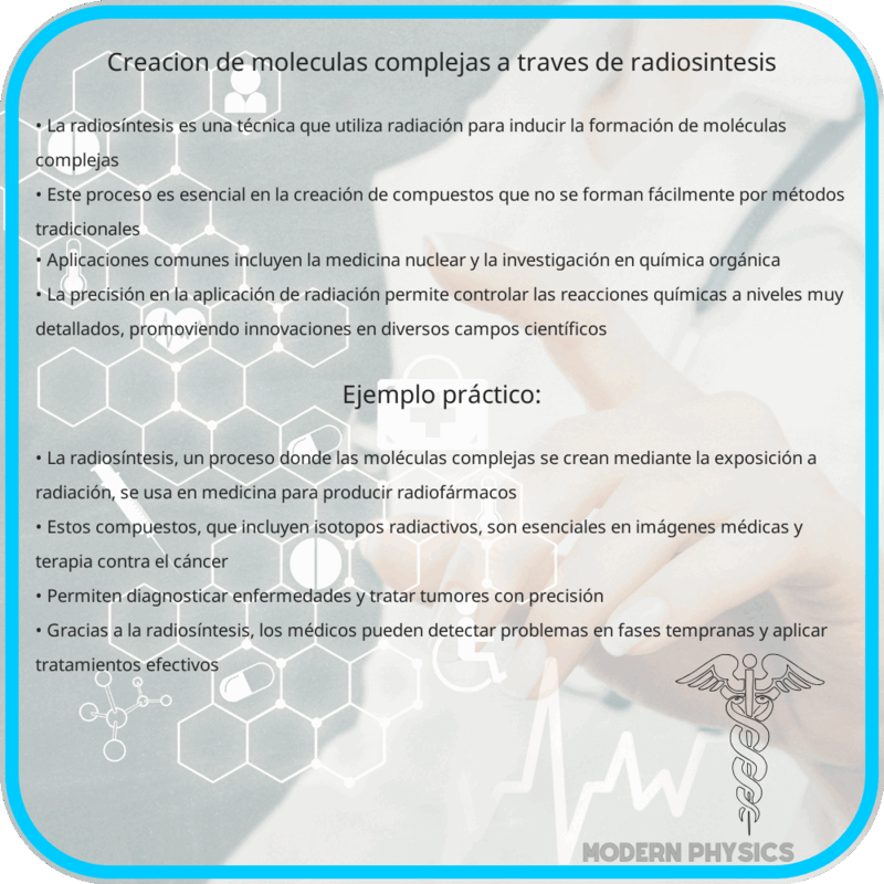 Creación de Moléculas Complejas a través de Radiosíntesis