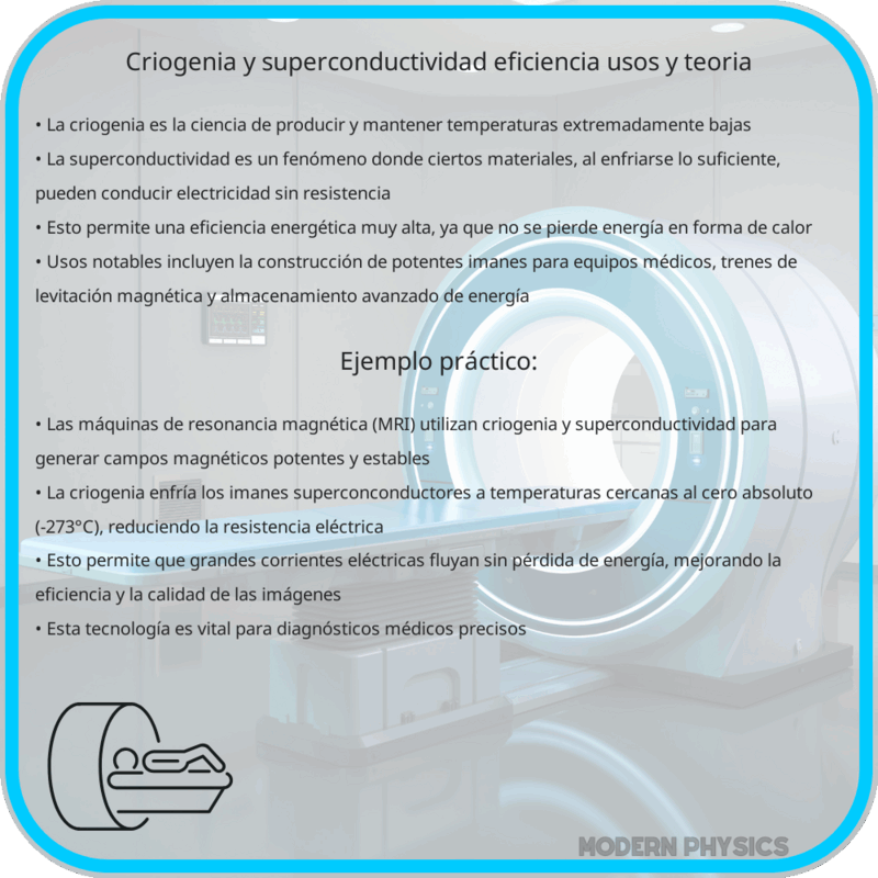 Criogenia y Superconductividad | Eficiencia, Usos y Teoría