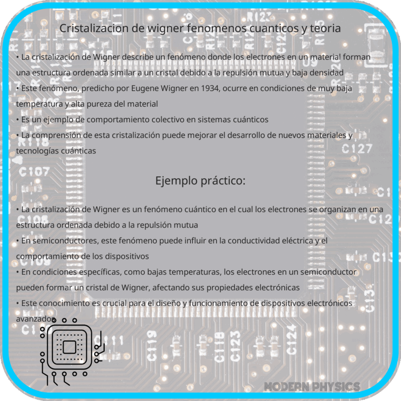Cristalización de Wigner | Fenómenos Cuánticos y Teoría