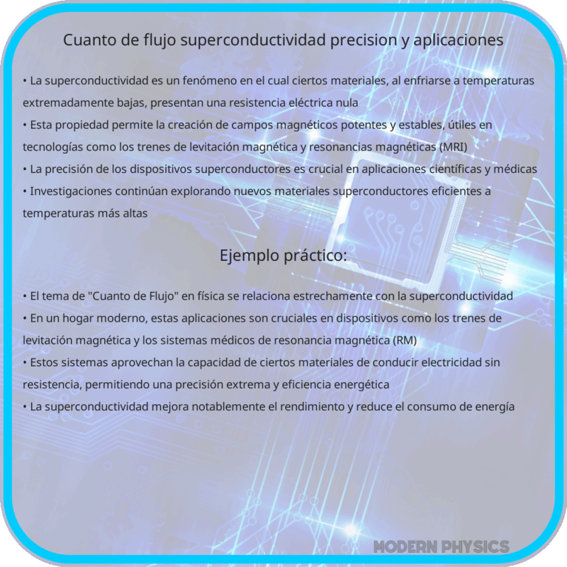 Cuanto de Flujo | Superconductividad, Precisión y Aplicaciones