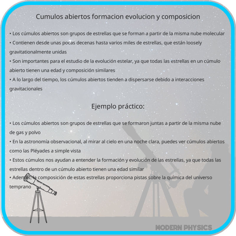 Cúmulos Abiertos | Formación, Evolución y Composición