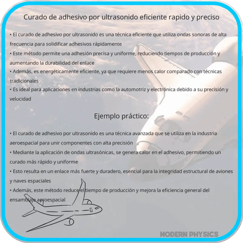 Curado de Adhesivo por Ultrasonido | Eficiente, Rápido y Preciso