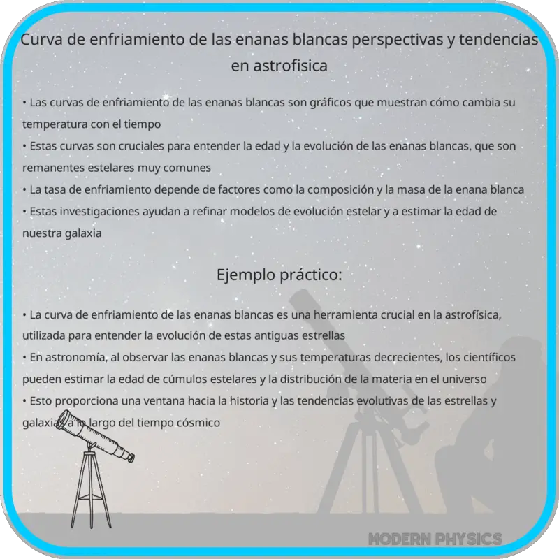Curva de Enfriamiento de las Enanas Blancas | Perspectivas y Tendencias en Astrofísica