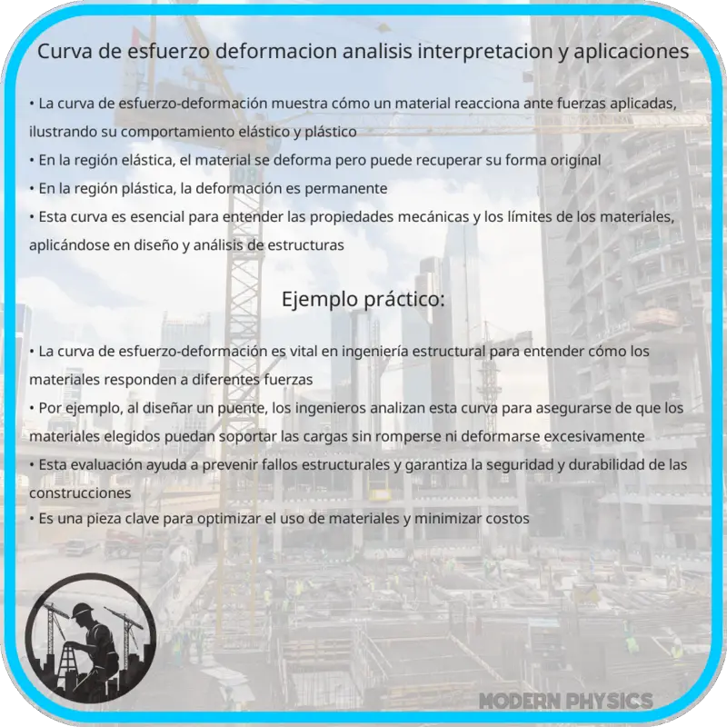 Curva de Esfuerzo-Deformación | Análisis, Interpretación y Aplicaciones