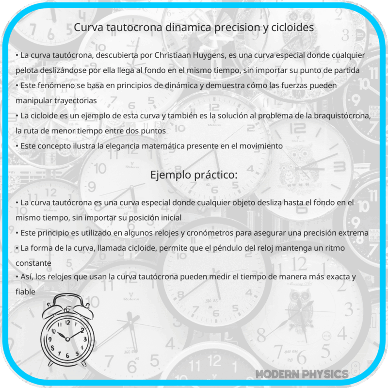 Curva Tautócrona | Dinámica, Precisión y Cicloides