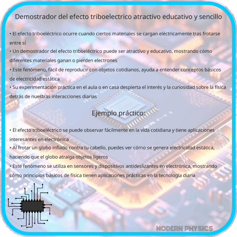 Demostrador del Efecto Triboeléctrico | Atractivo, Educativo y Sencillo