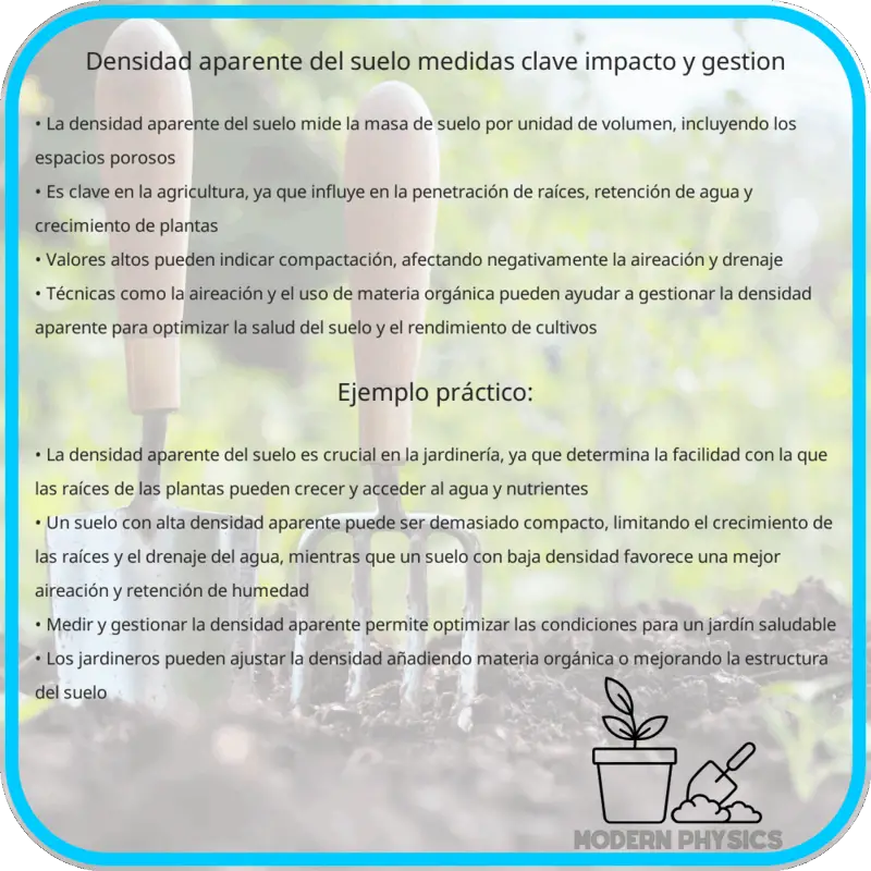 Densidad Aparente del Suelo | Medidas Clave, Impacto y Gestión