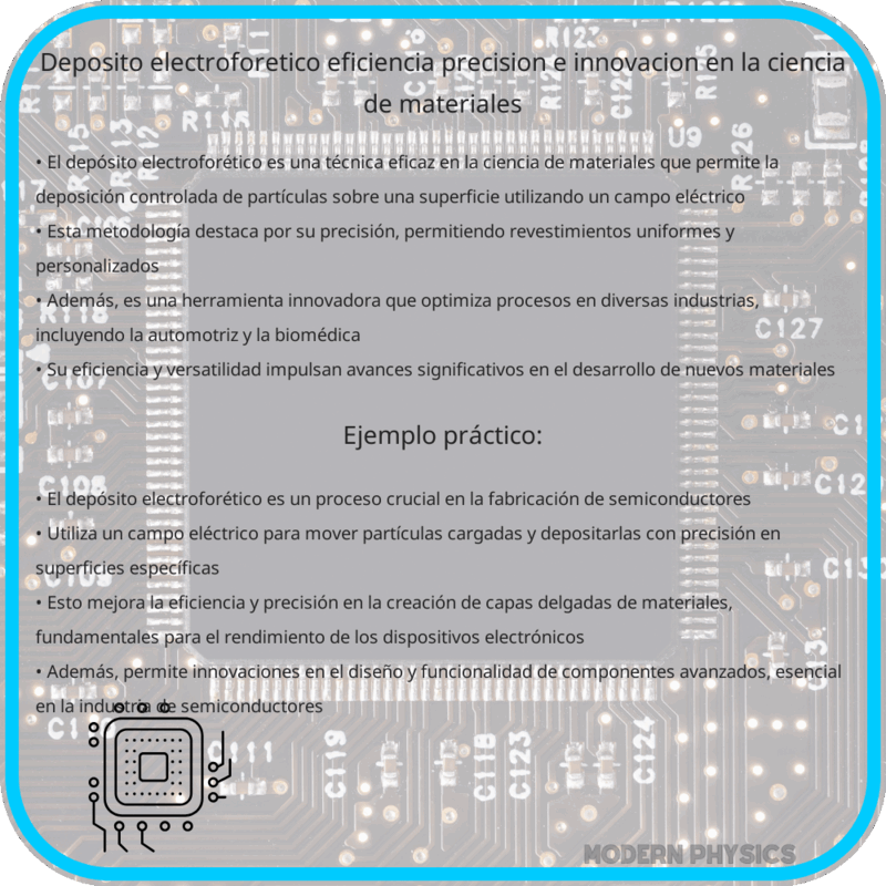 Depósito Electrofóretico: Eficiencia, Precisión e Innovación en la Ciencia de Materiales