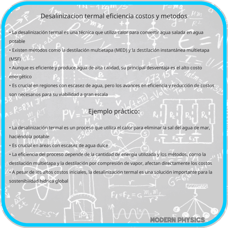 Desalinización Termal | Eficiencia, Costos y Métodos