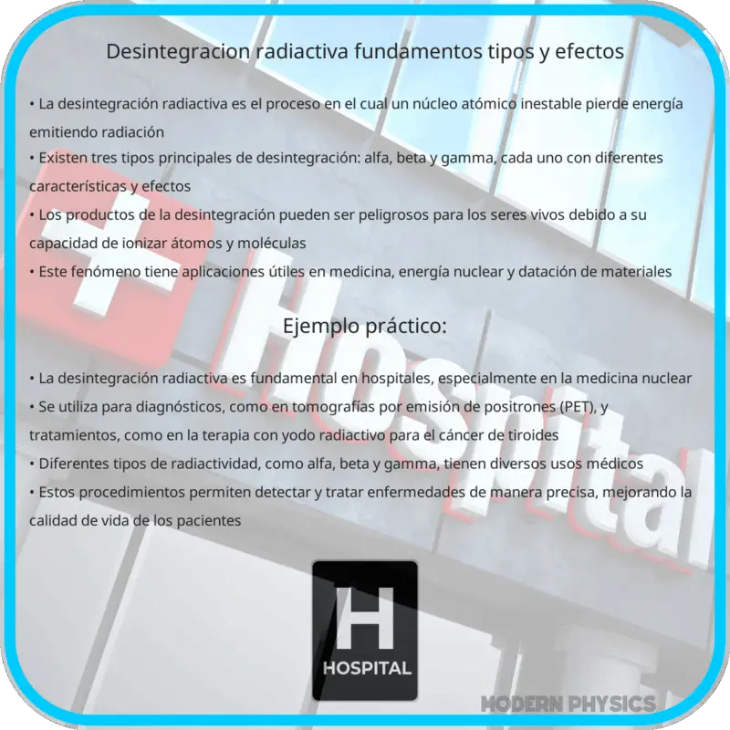 Desintegración Radiactiva | Fundamentos, Tipos y Efectos