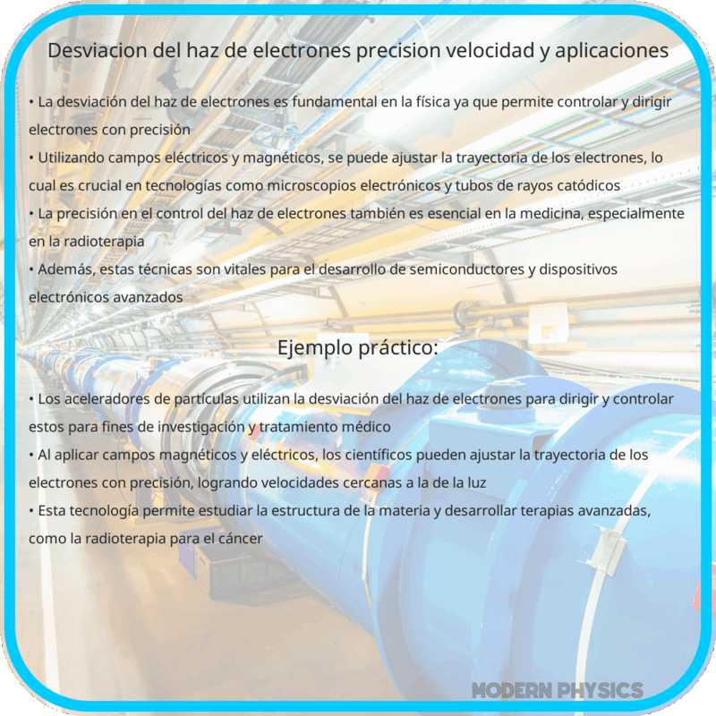 Desviación del Haz de Electrones | Precisión, Velocidad y Aplicaciones