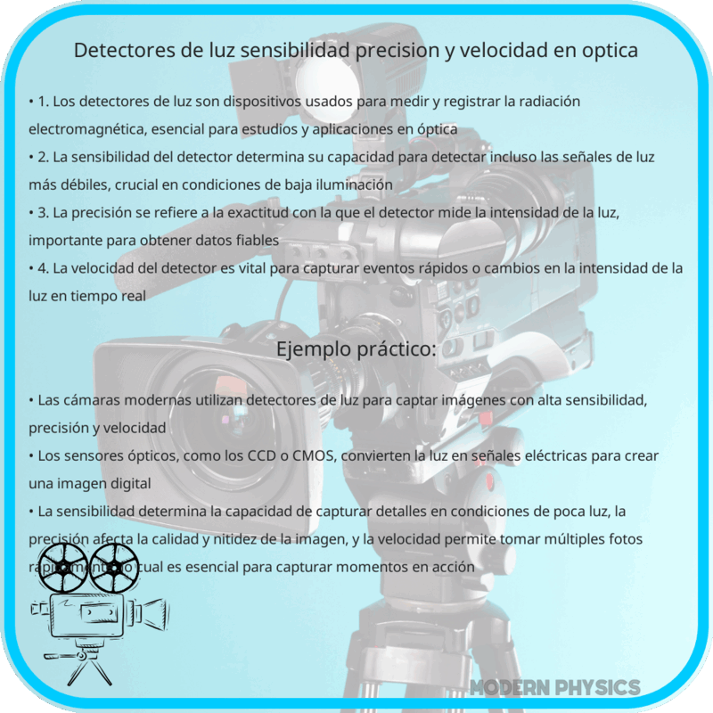 Detectores de Luz | Sensibilidad, Precisión y Velocidad en Óptica