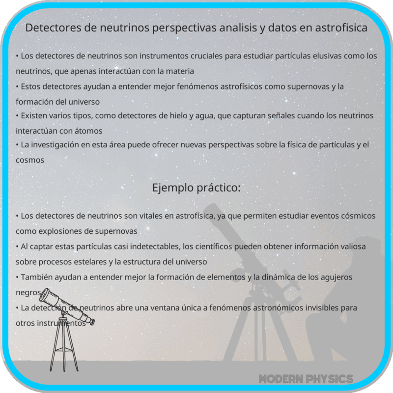 Detectores de Neutrinos | Perspectivas, Análisis y Datos en Astrofísica
