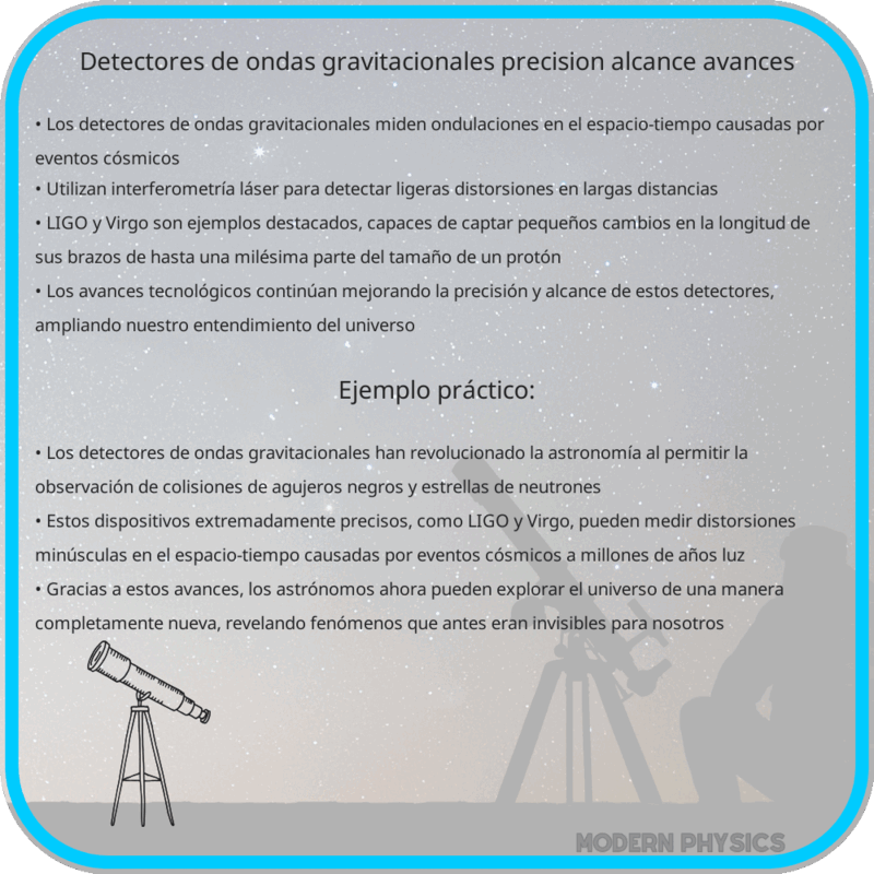 Detectores de Ondas Gravitacionales | Precisión, Alcance & Avances