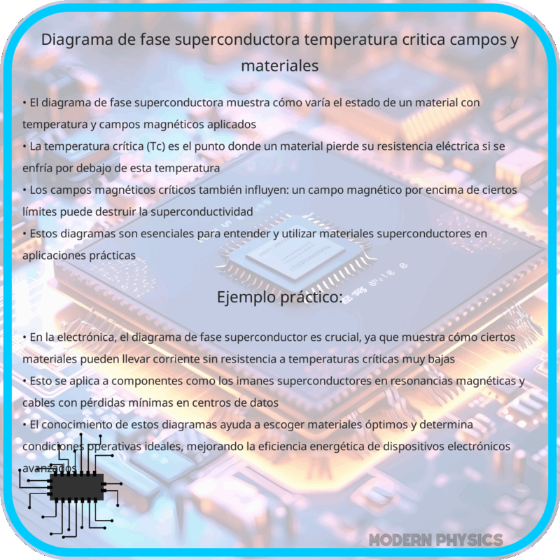 Diagrama de Fase Superconductora | Temperatura Crítica, Campos y Materiales