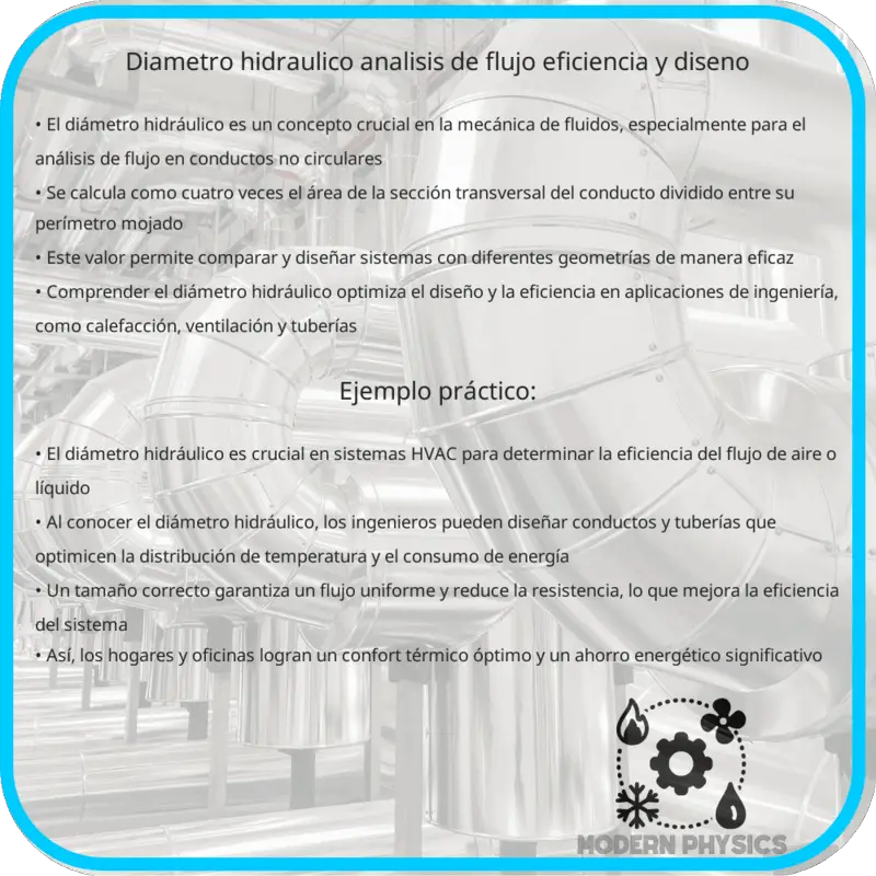 Diámetro Hidráulico | Análisis de Flujo, Eficiencia y Diseño