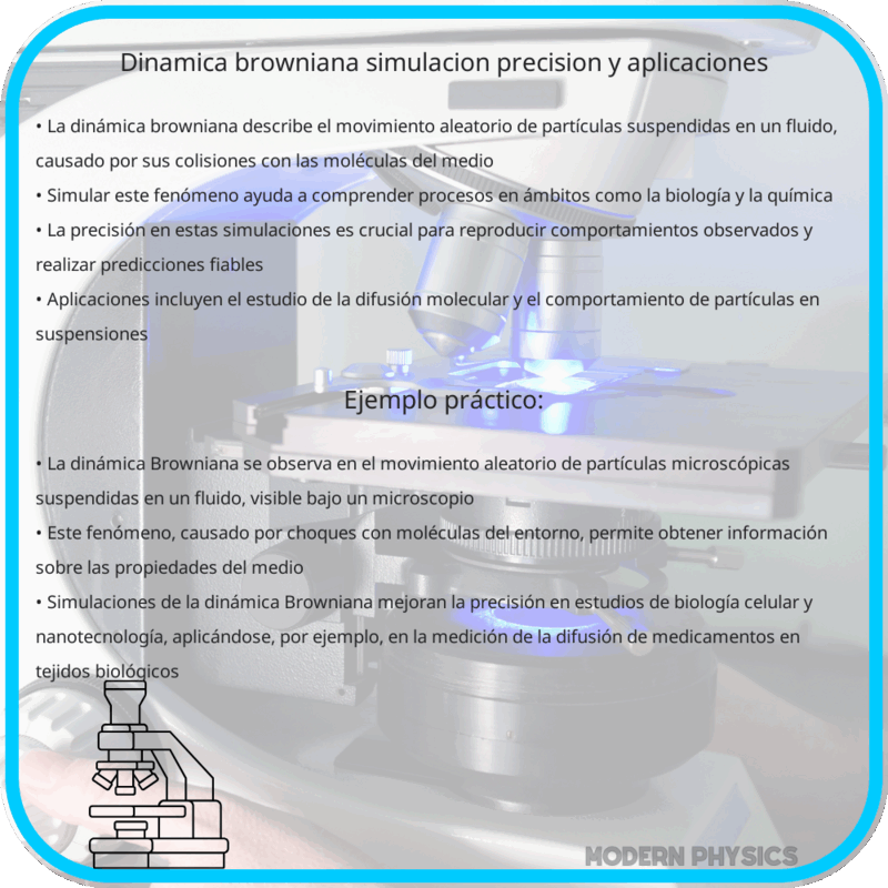Dinámica Browniana | Simulación, Precisión y Aplicaciones