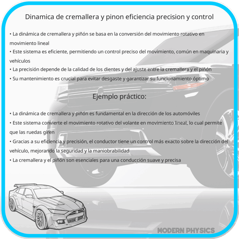 Dinámica de Cremallera y Piñón | Eficiencia, Precisión y Control