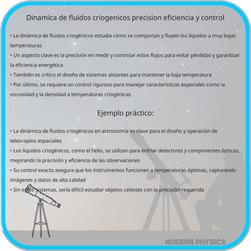 Dinámica de Fluidos Criogénicos | Precisión, Eficiencia y Control