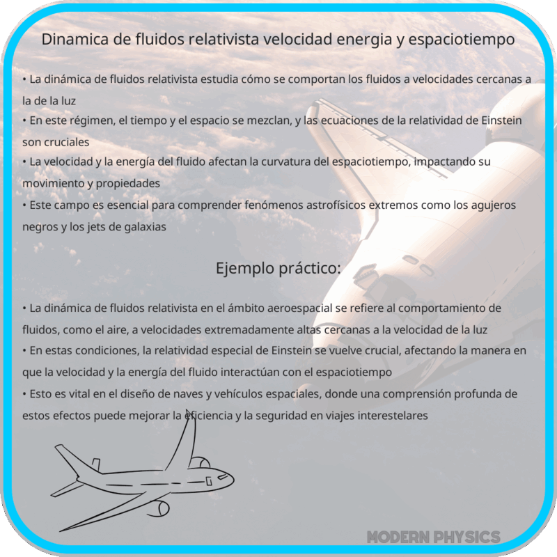 Dinámica de Fluidos Relativista | Velocidad, Energía y Espaciotiempo
