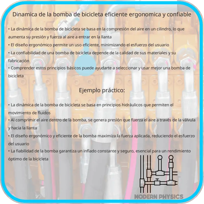 Dinámica de la Bomba de Bicicleta: Eficiente, Ergonómica y Confiable