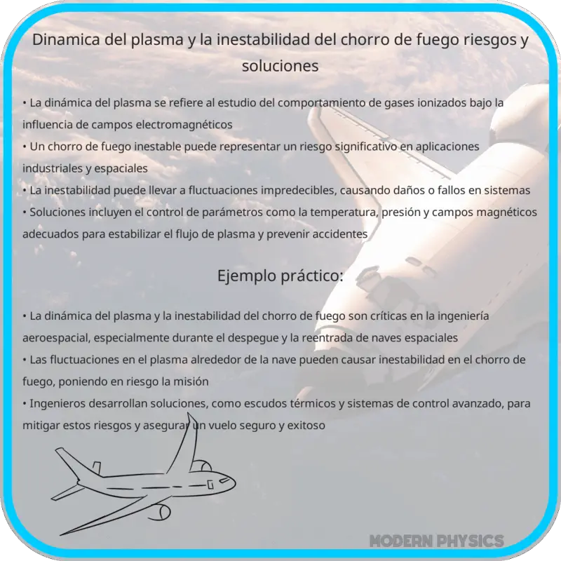 Dinámica del Plasma y la Inestabilidad del Chorro de Fuego: Riesgos y Soluciones