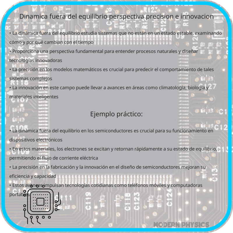 Dinámica fuera del equilibrio | Perspectiva, Precisión e Innovación