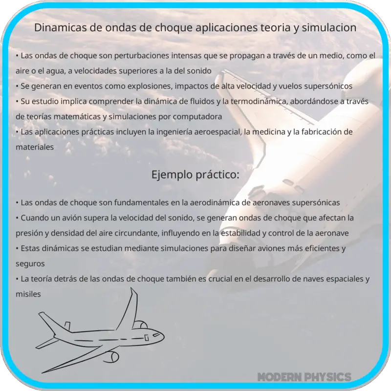 Dinámicas de Ondas de Choque | Aplicaciones, Teoría y Simulación