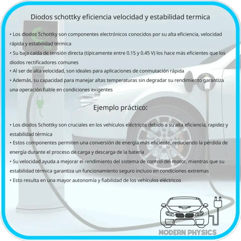 Diodos Schottky | Eficiencia, Velocidad y Estabilidad Térmica