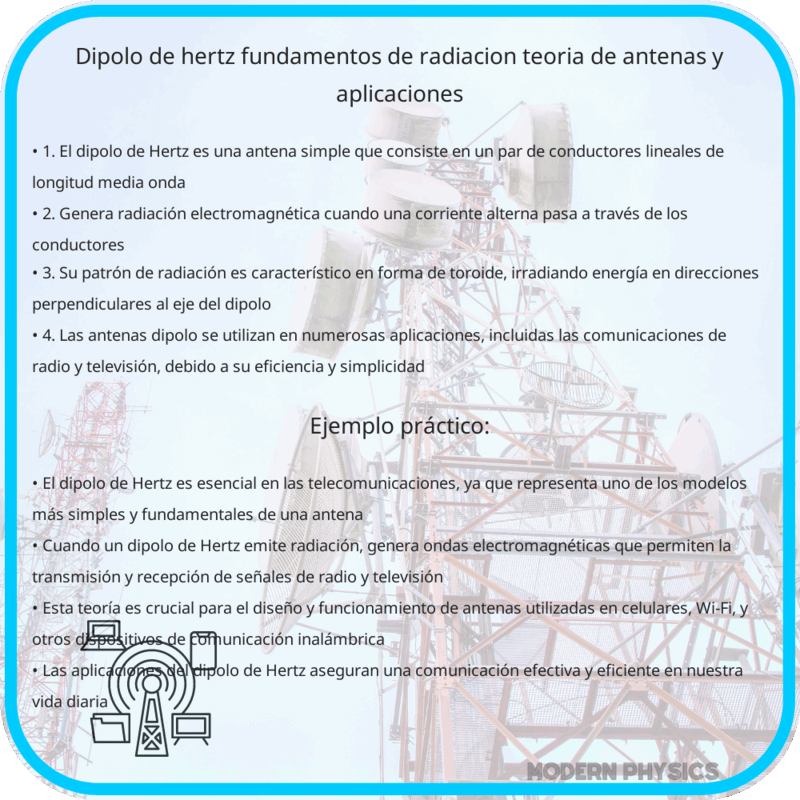 Dipolo de Hertz | Fundamentos de Radiación, Teoría de Antenas y Aplicaciones
