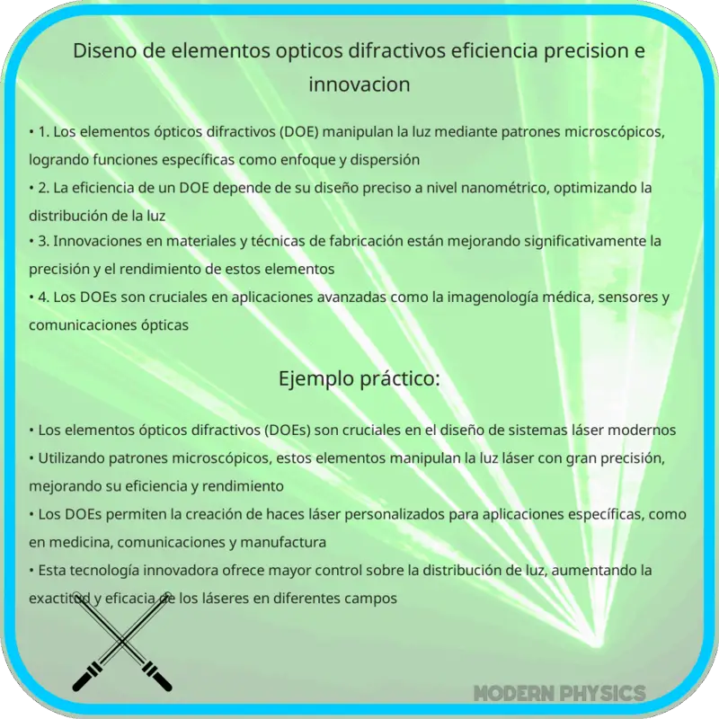 Diseño de Elementos Ópticos Difractivos | Eficiencia, Precisión e Innovación