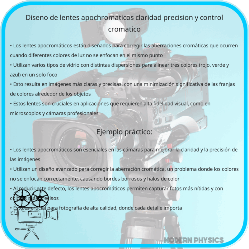 Diseño de Lentes Apochromáticos | Claridad, Precisión y Control Cromático