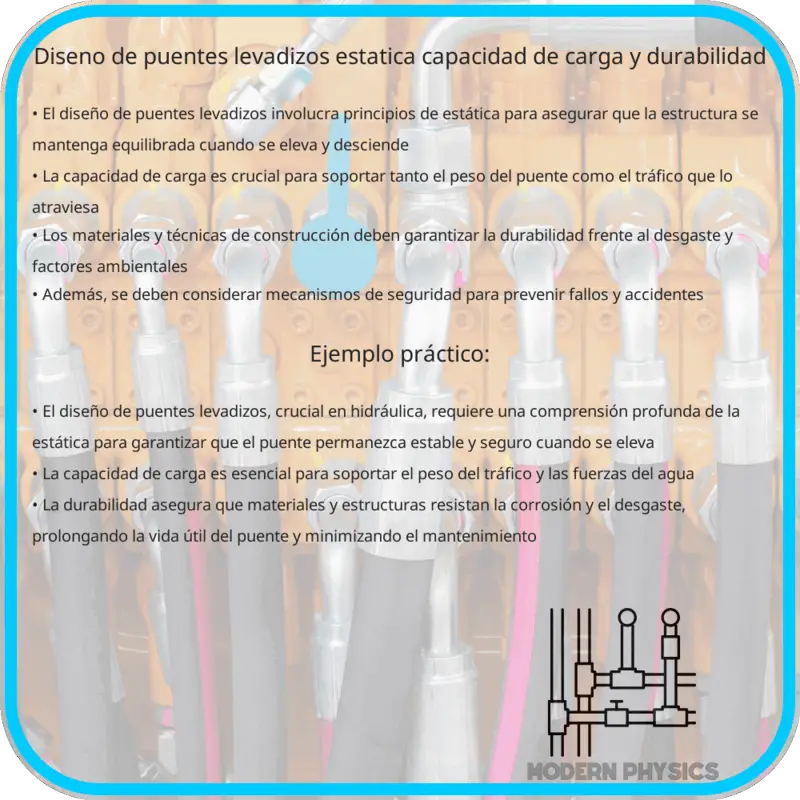 Diseño de Puentes Levadizos | Estática, Capacidad de Carga y Durabilidad