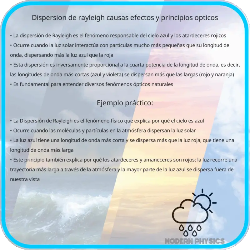 Dispersión de Rayleigh: Causas, Efectos y Principios Ópticos