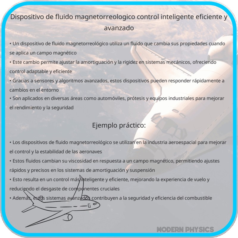 Dispositivo de Fluido Magnetorreológico | Control Inteligente, Eficiente y Avanzado