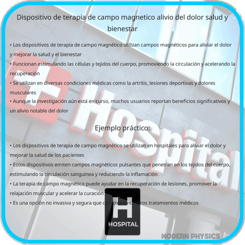 Dispositivo de Terapia de Campo Magnético | Alivio del Dolor, Salud y Bienestar