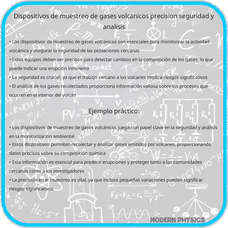 Dispositivos de Muestreo de Gases Volcánicos | Precisión, Seguridad y Análisis