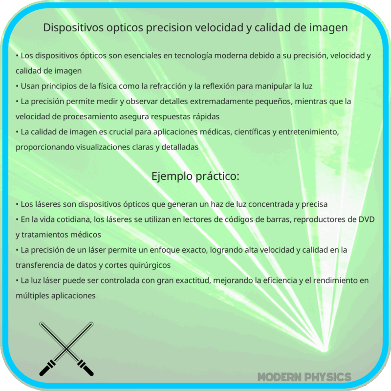Dispositivos Ópticos | Precisión, Velocidad y Calidad de Imagen