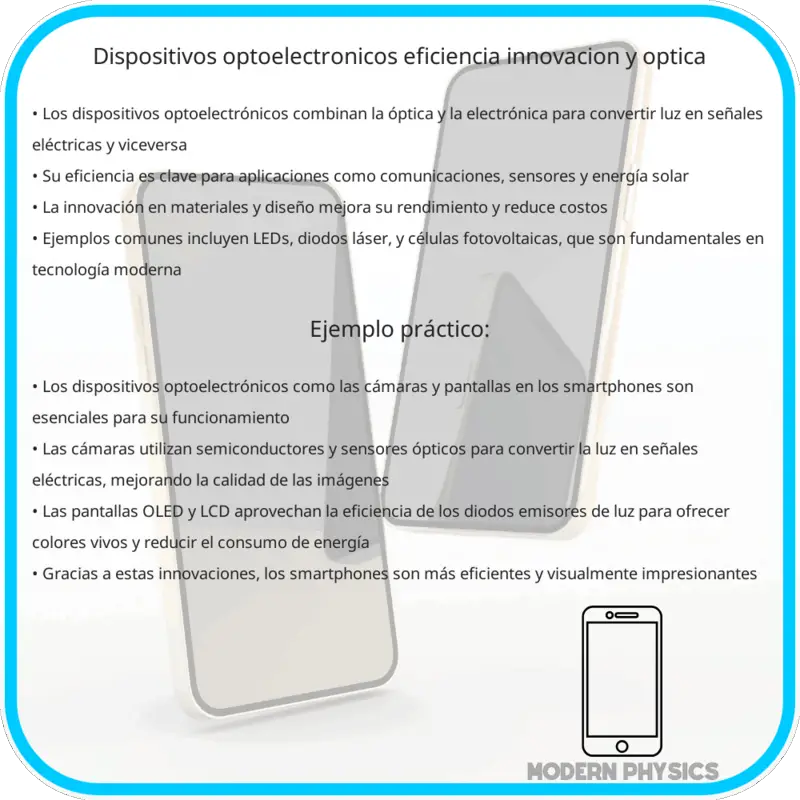 Dispositivos Optoelectrónicos | Eficiencia, Innovación y Óptica