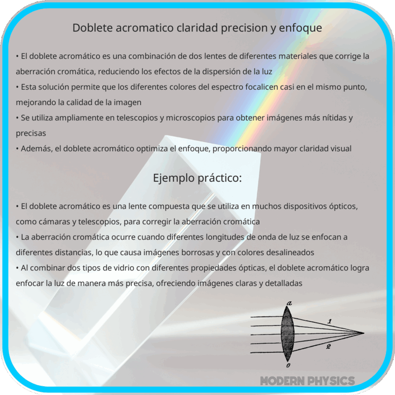 Doblete Acromático | Claridad, Precisión y Enfoque