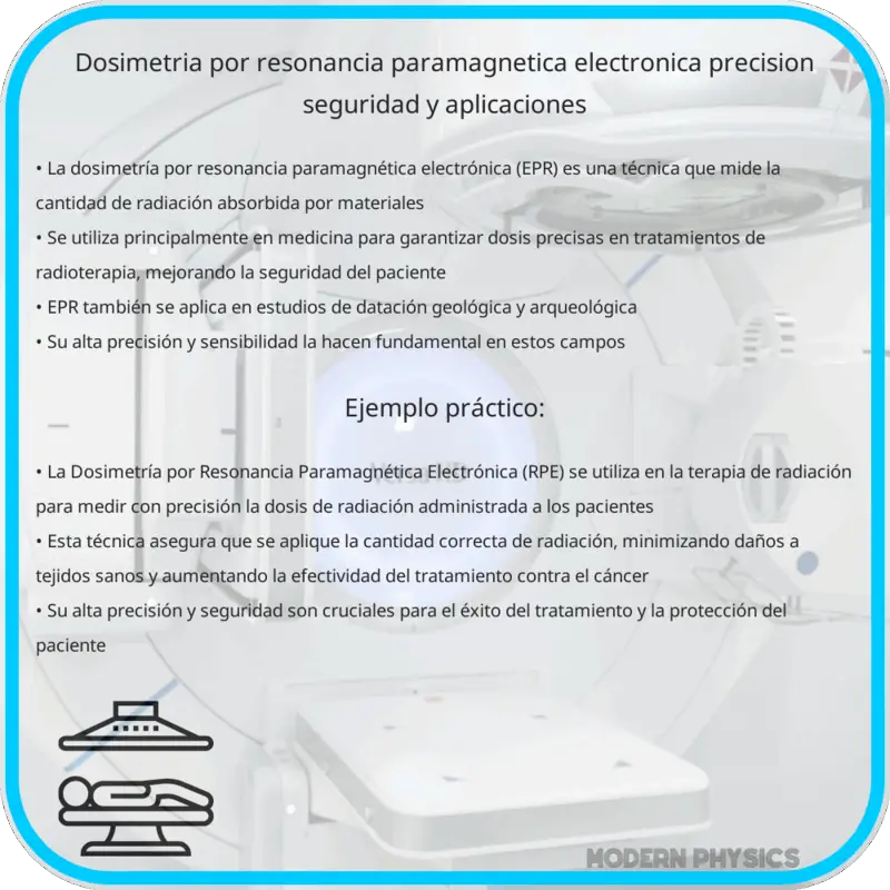 Dosimetría por Resonancia Paramagnética Electrónica | Precisión, Seguridad y Aplicaciones